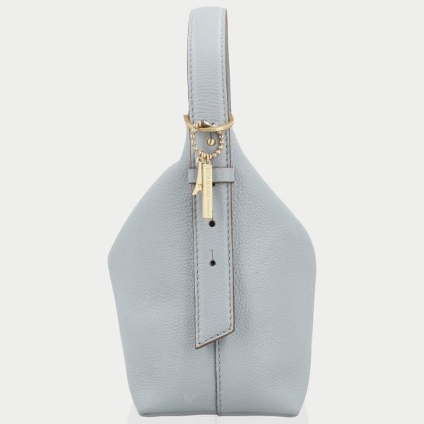LouLou LOIS  leren hobo / crossbody tas  Blue Aura