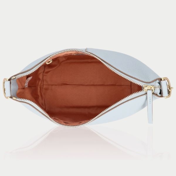 LouLou LOIS  leren hobo / crossbody tas  Blue Aura