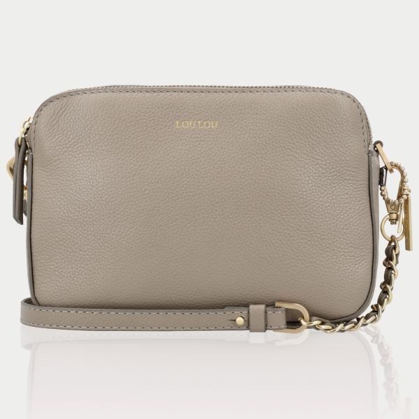LouLou ZOË crossbodytas Soft Sepia