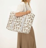 Zebra Trends Sally Strandtas Luipaard Beige