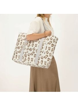 Zebra Trends Sally Strandtas Luipaard Beige