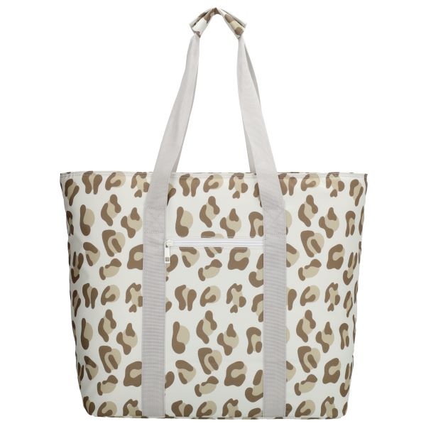 Zebra Trends Sally Strandtas Luipaard Beige