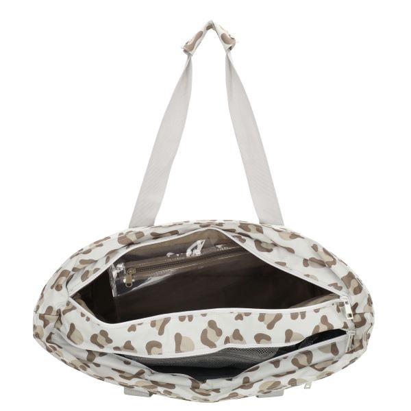 Zebra Trends Sally Strandtas Luipaard Beige