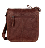 Spikes and Sparrow Leren Crossbodytas – Margo  Dark Brown