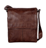 Spikes and Sparrow Leren Crossbodytas – Margo  Dark Brown