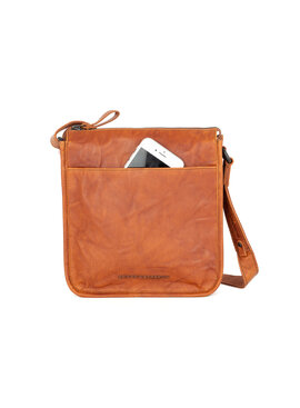 Spikes and Sparrow Leren Crossbodytas – Margo  Brandy