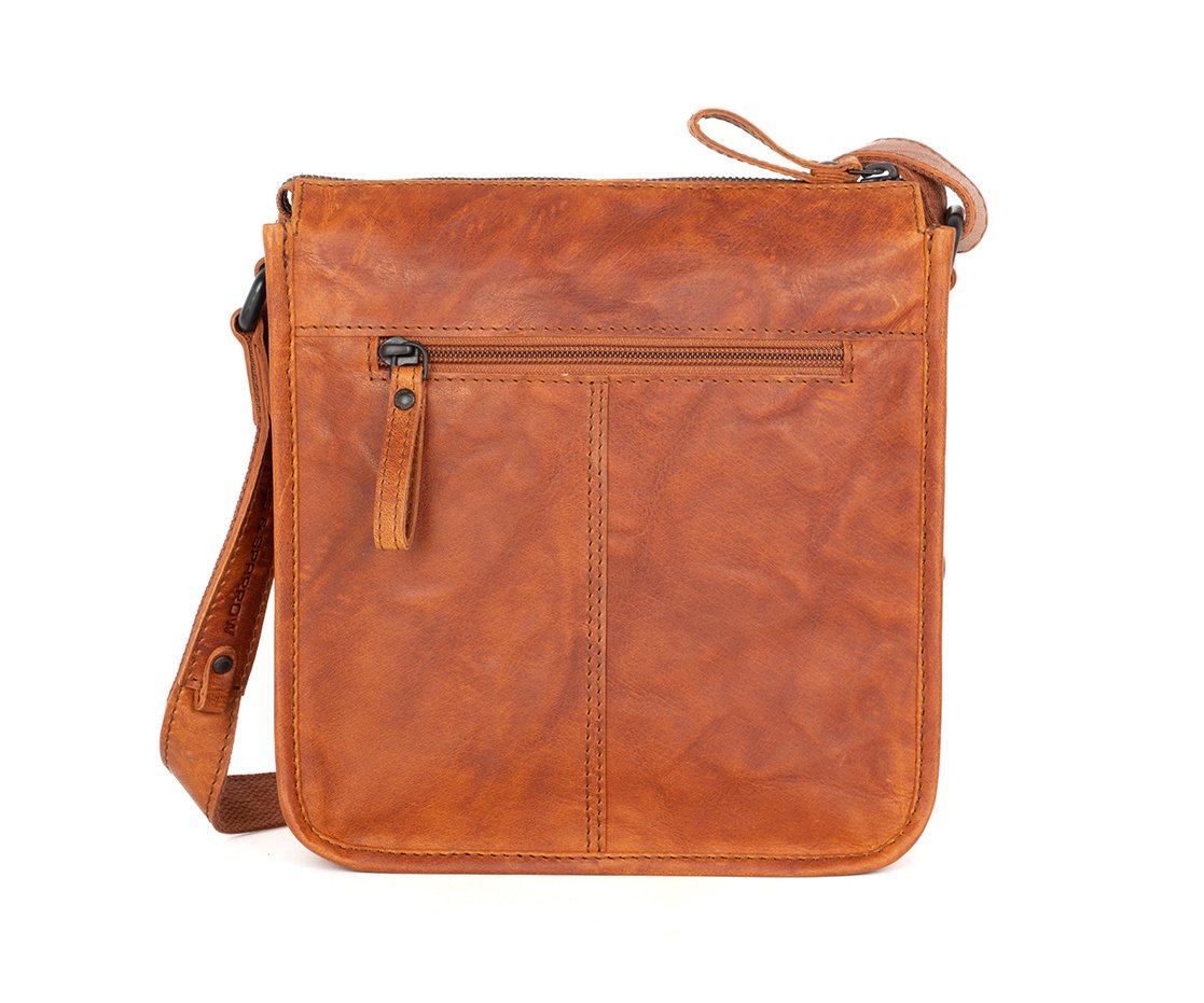 Spikes and Sparrow Leren Crossbodytas – Margo  Brandy