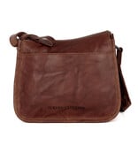 Spikes and Sparrow Leren Crossbodytas – Joy  Dark Brown