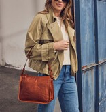 Spikes and Sparrow Leren Schouder / Crossbodytas – Chanice Black