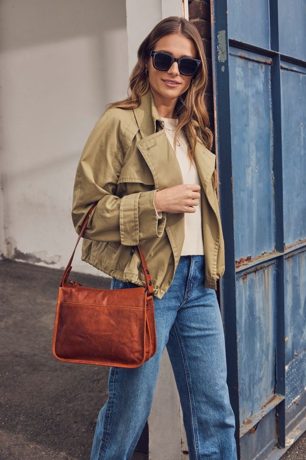 Spikes and Sparrow Leren Schouder / Crossbodytas – Chanice Brandy