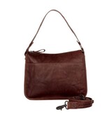 Spikes and Sparrow Leren Schouder / Crossbodytas – Chanice Dark Brown