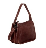 Spikes and Sparrow Leren Schouder / Crossbodytas – Chanice Dark Brown