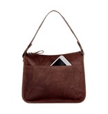 Spikes and Sparrow Leren Schouder / Crossbodytas – Chanice Dark Brown