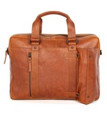 Spikes and Sparrow Leren Laptoptas – Dexter – Brandy Cognac