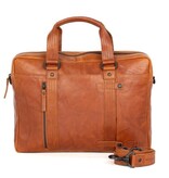 Spikes and Sparrow Leren Laptoptas – Dexter – Brandy Cognac