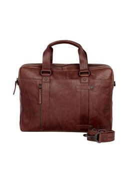 Spikes and Sparrow Leren Laptoptas – Dexter – Dark Brown