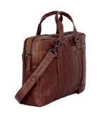 Spikes and Sparrow Leren Laptoptas – Dexter – Brandy Dark Brown