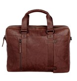 Spikes and Sparrow Leren Laptoptas – Dexter – Brandy Dark Brown