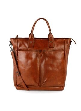 Bear Design Leren hand-/schoudertas + laptopvak  15,6 inch 'Vera'