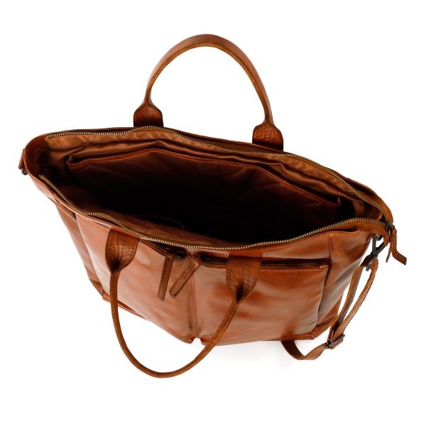 Bear Design Leren hand-/schoudertas + laptopvak  15,6 inch 'Vera'