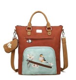 Hi Di Hi Shopper/schoudertas Chit-Chat  Red /Light blue