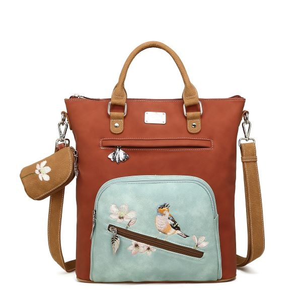 Hi Di Hi Shopper/schoudertas Chit-Chat  Red /Light blue