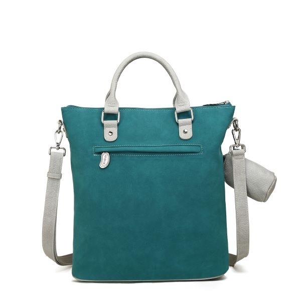 Hi Di Hi Shopper/schoudertas Chit-Chat  Petrol/Oange