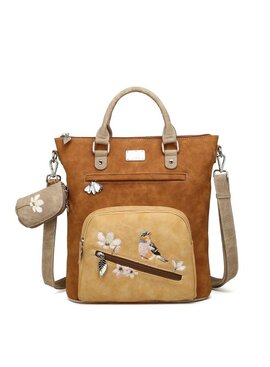 Hi Di Hi Shopper/schoudertas Chit-Chat  Cognac/Peach