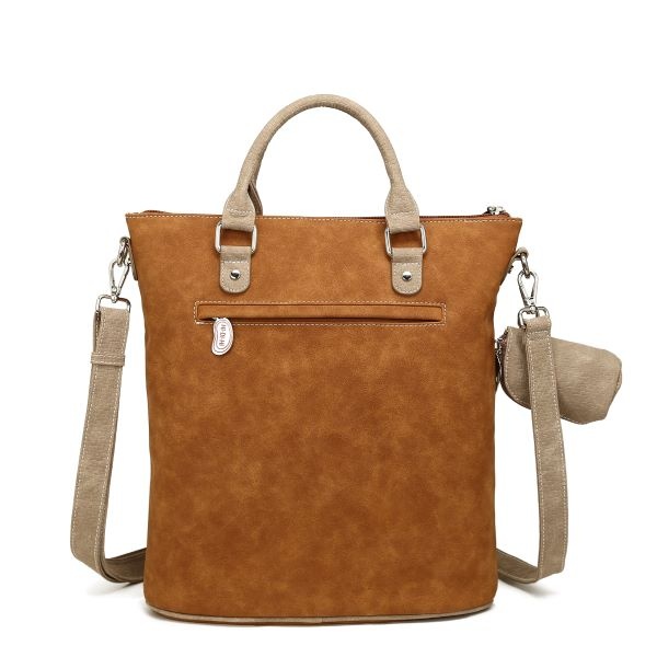 Hi Di Hi Shopper/schoudertas Chit-Chat  Cognac/Peach