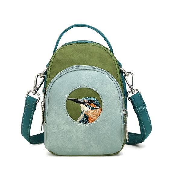 Hi Di Hi Ditty Hand-/schoudertas/crossbody  Blue-Green-Petrol