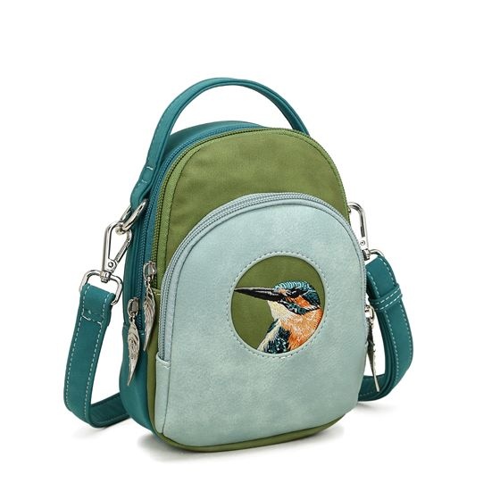 Hi Di Hi Ditty Hand-/schoudertas/crossbody  Blue-Green-Petrol