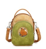 Hi Di Hi Ditty Hand-/schoudertas/crossbody  Green-Peach-Orange