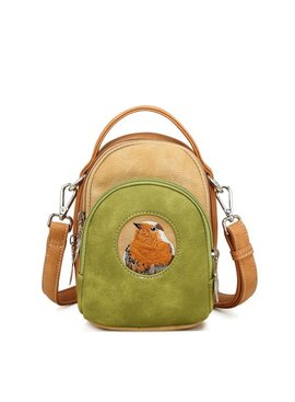 Hi Di Hi Ditty Hand-/schoudertas/crossbody  Green-Peach-Orange