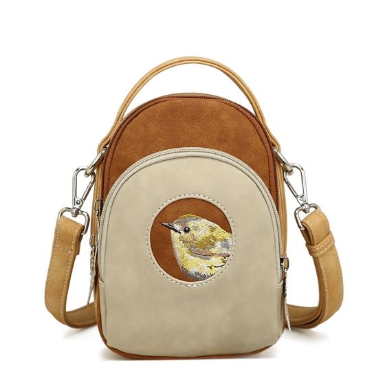 Hi Di Hi Ditty Hand-/schoudertas/crossbody  Beige-Cognac-Peach