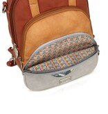 Hi Di Hi Eggy Hand-/schoudertas / rugzak Grey-Orange-Red