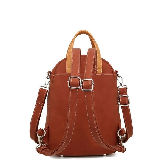 Hi Di Hi Eggy Hand-/schoudertas / rugzak Grey-Orange-Red