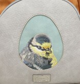 Hi Di Hi Eggy Hand-/schoudertas / rugzak Grey-Orange-Red