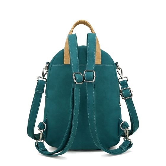 Hi Di Hi Eggy Hand-/schoudertas / rugzak Beige-Peach-Petrol