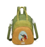 Hi Di Hi Eggy Hand-/schoudertas / rugzak Peach-L.Green-Green