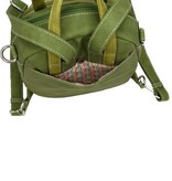 Hi Di Hi Eggy Hand-/schoudertas / rugzak Peach-L.Green-Green