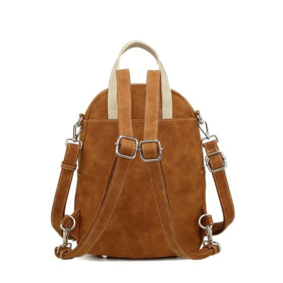 Hi Di Hi Eggy Hand-/schoudertas / rugzak Cognac-Beige