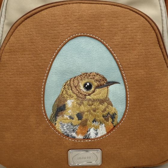 Hi Di Hi Eggy Hand-/schoudertas / rugzak Cognac-Beige