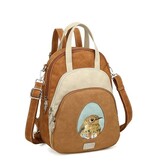 Hi Di Hi Eggy Hand-/schoudertas / rugzak Cognac-Beige