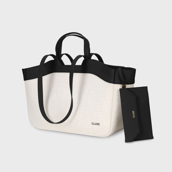 CLUSE Tote Bag, Beige,  Black Colour  CX15401