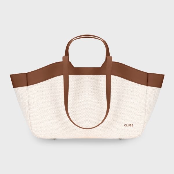 CLUSE Tote Bag, Beige. Brown Colour  CX15402