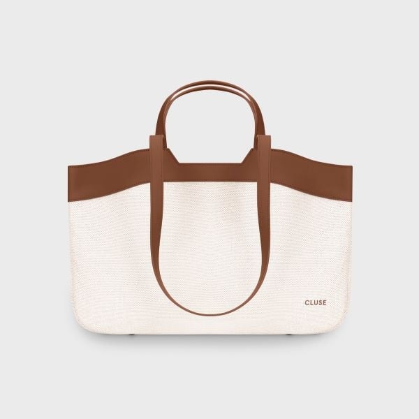 CLUSE Tote Bag, Beige. Brown Colour  CX15402