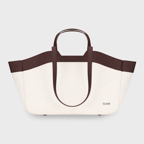 CLUSE Tote Bag, Beige. Dark Brown Colour  CX15404