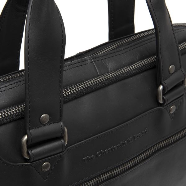 Chesterfield Leren Laptop Bag Black Montara C40.110600