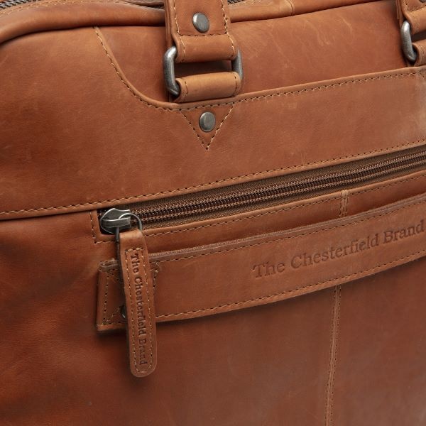 Chesterfield Leren Laptop Bag Cognac Montara C40.110631