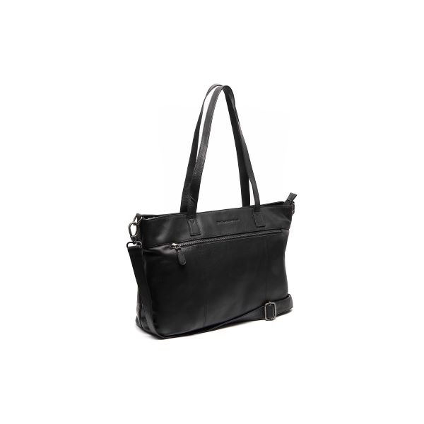 Chesterfield Leren Shopper Black Osira C38.022600